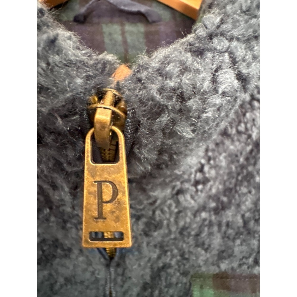 Pendleton Jacket Women's L Blue Deep Pile Fleece Full Zip Outdoor Gorpcore - Picture 4 of 8